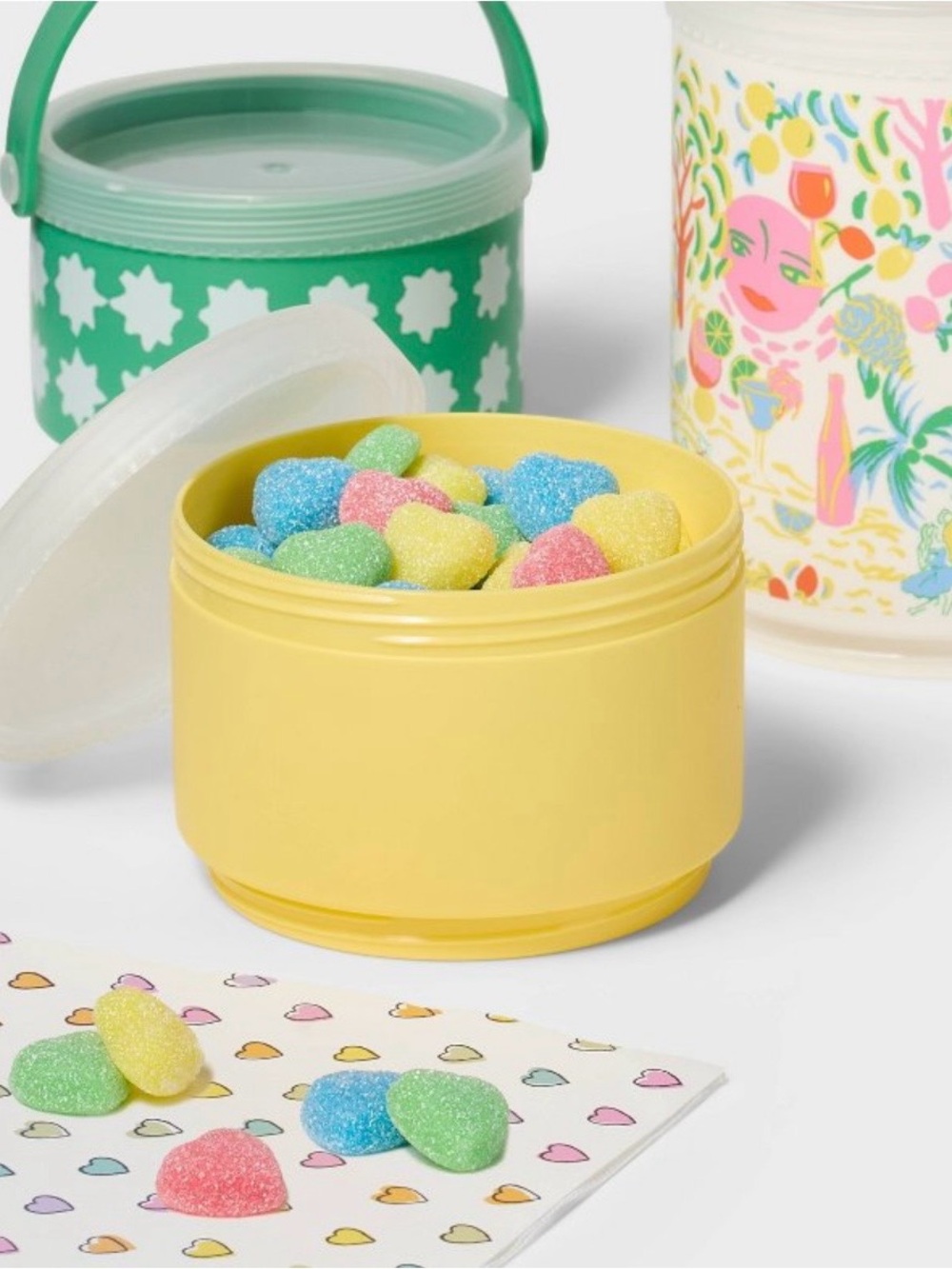 Roller Rabbit x Target Stackable Snack 3-pc Container Set NWT - Picture 3 of 4